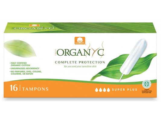 Organyc bio menstruační tampony SUPER PLUS (16 ks)