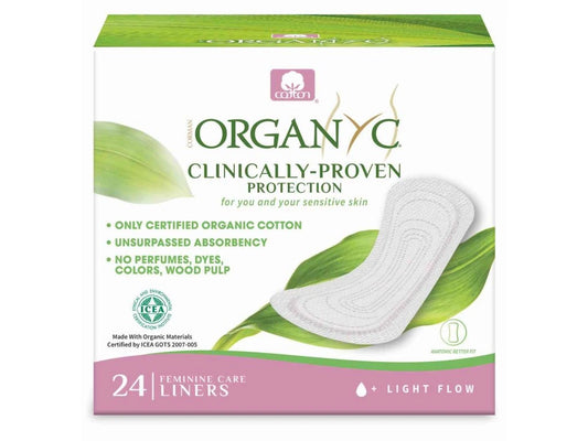 Organyc bio dámské vložky slipové - jednotlivě balené (24 ks)