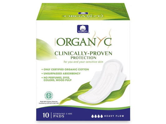 Organyc bio dámské vložky dlouhé - noční (10 ks)